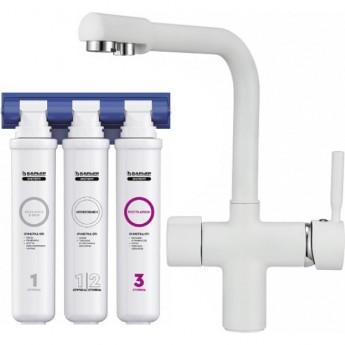 Комплект кухонный смеситель GRANULA GR-2088 арктик + фильтр Granula Комплект кухонный смеситель GRANULA GR-2088 арктик + фильтр Granula