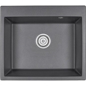 Кухонная мойка GRANULA GR-6001 графит (черно-серый) Кухонная мойка GRANULA GR-6001 графит (черно-серый)