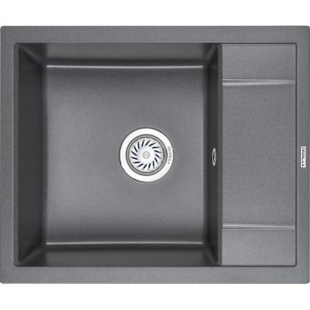 Кухонная мойка GRANULA GR-6002 графит (черно-серый) Кухонная мойка GRANULA GR-6002 графит (черно-серый)