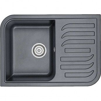 Кухонная мойка GRANULA GR-7001 шварц (черный металлик) Кухонная мойка GRANULA GR-7001 шварц (черный металлик)