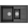 Кухонная мойка GRANULA GR-7802 шварц (черный металлик) Кухонная мойка GRANULA GR-7802 шварц (черный металлик)