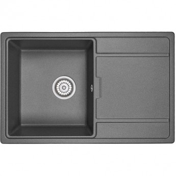 Кухонная мойка GRANULA GR-7804 графит (черно-серый) Кухонная мойка GRANULA GR-7804 графит (черно-серый)