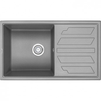 Кухонная мойка GRANULA GR-8002 алюминиум Кухонная мойка GRANULA GR-8002 алюминиум