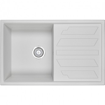 Кухонная мойка GRANULA GR-8002 арктик (белый)