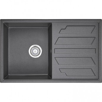 Кухонная мойка GRANULA GR-8002 графит (черно-серый) Кухонная мойка GRANULA GR-8002 графит (черно-серый)