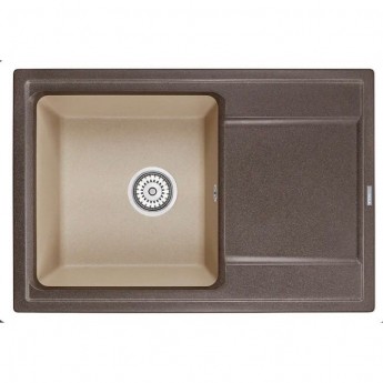 Кухонная мойка GRANULA HIBRID HI-74 эспрессо/песок Кухонная мойка GRANULA HIBRID HI-74 эспрессо/песок
