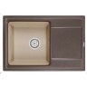 Кухонная мойка GRANULA HIBRID HI-74 эспрессо/песок HI-74 ECPPECCO/PECOK
