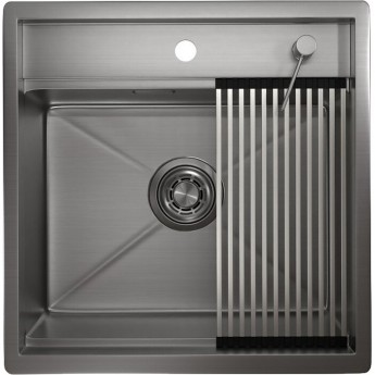 Кухонная мойка GRANULA KITCHEN SPACE KS-5051 сталь сатин Кухонная мойка GRANULA KITCHEN SPACE KS-5051 сталь сатин