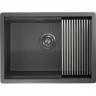 Кухонная мойка GRANULA KITCHEN SPACE KS-6045U графит матовый Кухонная мойка GRANULA KITCHEN SPACE KS-6045U графит матовый
