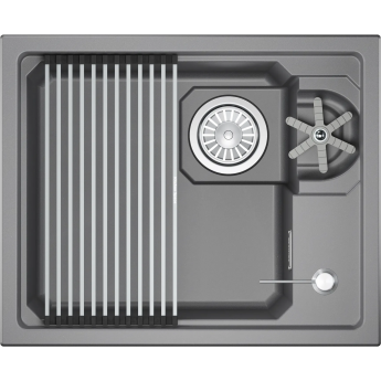 Кухонная мойка GRANULA KS-5505RU АЛЮМИНИУМ кварц Кухонная мойка GRANULA KS-5505RU АЛЮМИНИУМ кварц