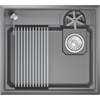Кухонная мойка GRANULA KS-5807R АЛЮМИНИУМ кварц Кухонная мойка GRANULA KS-5807R АЛЮМИНИУМ кварц