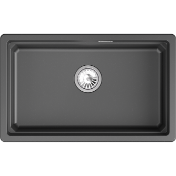 Кухонная мойка GRANULA KS-7303iU чёрный металлик кварц Кухонная мойка GRANULA KS-7303iU чёрный металлик кварц
