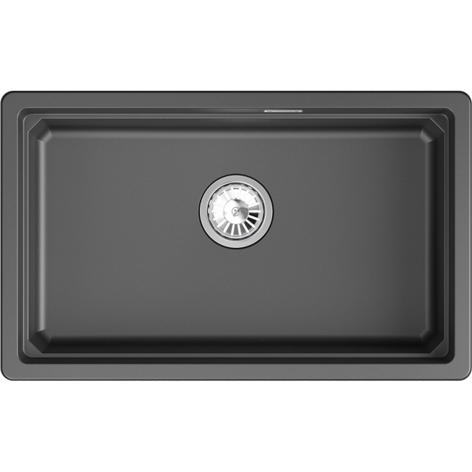 Кухонная мойка GRANULA KS-7303iU чёрный металлик кварц 7303iU-1 SHBAPC