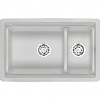 Кухонная мойка GRANULA KS-7304U, арктик (белый)