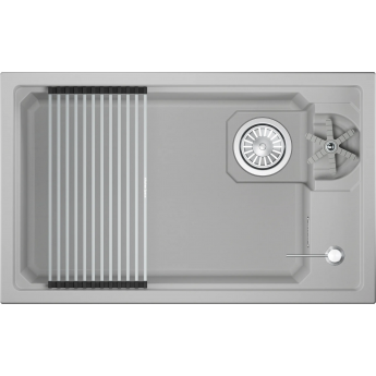 Кухонная мойка GRANULA KS-7309RU АРКТИК (БЕЛЫЙ) кварц