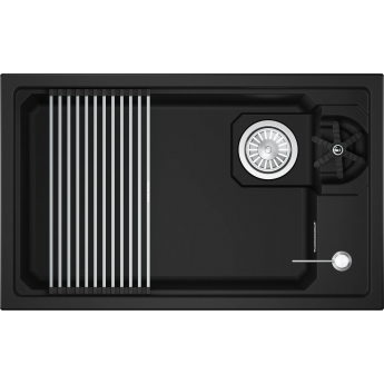 Кухонная мойка GRANULA KS-7309RU ЧЕРНЫЙ кварц