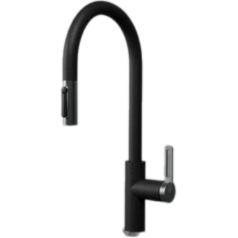 Смеситель для кухни GRANULA 8168 черныйс выдвижным изливом Смеситель для кухни GRANULA 8168 черныйс выдвижным изливом