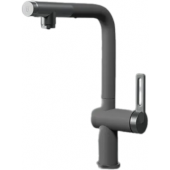 Смеситель для кухни GRANULA 8169 алюминиум с выдвижным изливом Смеситель для кухни GRANULA 8169 алюминиум с выдвижным изливом