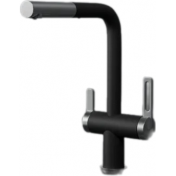 Смеситель для кухни GRANULA GR-8170 черный с выдвижным изливом Смеситель для кухни GRANULA GR-8170 черный с выдвижным изливом