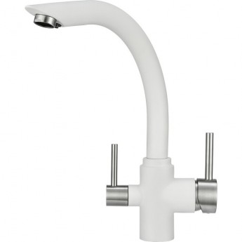 Смеситель GRANULA GR-2304 арктик (белый) Смеситель GRANULA GR-2304 арктик (белый)