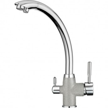 Смеситель GRANULA GR-3167 ХРОМ/БАЗАЛЬТ Смеситель GRANULA GR-3167 ХРОМ/БАЗАЛЬТ