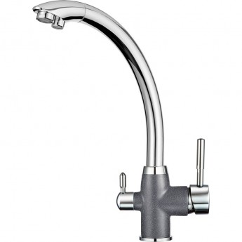 Смеситель GRANULA GR-3167 ХРОМ/ГРАФИТ Смеситель GRANULA GR-3167 ХРОМ/ГРАФИТ