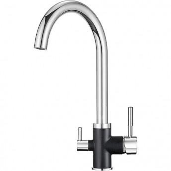 Смеситель GRANULA GR-3168 ХРОМ/ЧЕРНЫЙ Смеситель GRANULA GR-3168 ХРОМ/ЧЕРНЫЙ