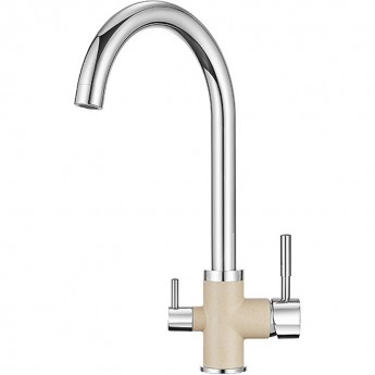 Смеситель GRANULA GR-3168 ХРОМ/ПЕСОК Смеситель GRANULA GR-3168 ХРОМ/ПЕСОК