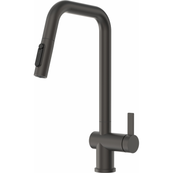 Смеситель кухонный GRANULA KS-7273 графит матовый, сталь Смеситель кухонный GRANULA KS-7273 графит матовый, сталь