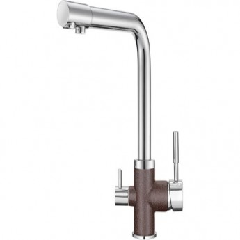 Смеситель GRANULA GR-3015 ХРОМ/ЭСПРЕССО Смеситель GRANULA GR-3015 ХРОМ/ЭСПРЕССО